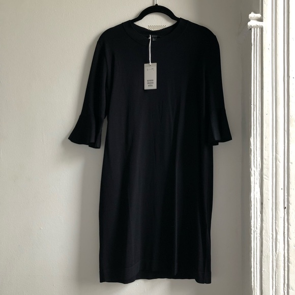 COS Bell Sleeve Navy Dress (New with Tags) - Picture 2 of 5